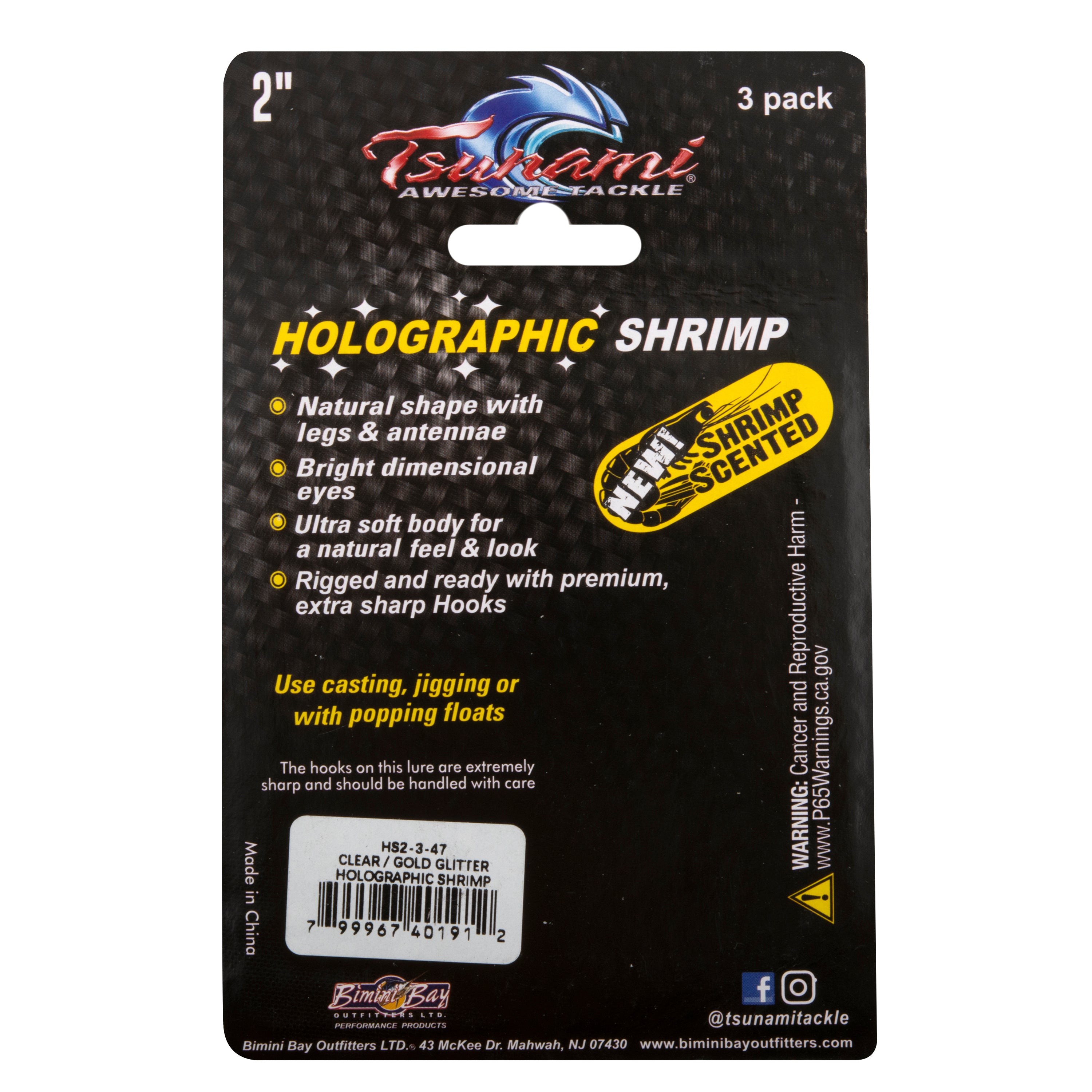Holographic Sinking Shrimp - 3 Pack