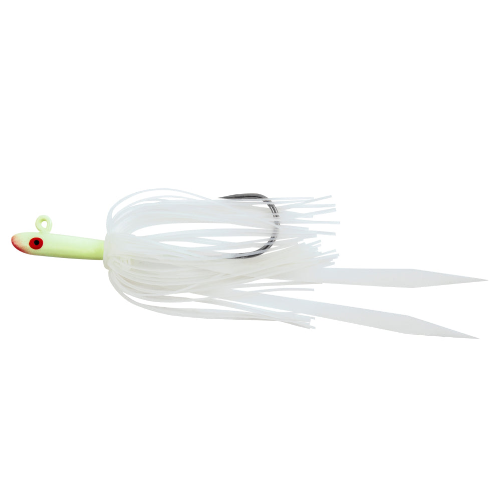 Glass Minnow Jig with Silicone Skirt