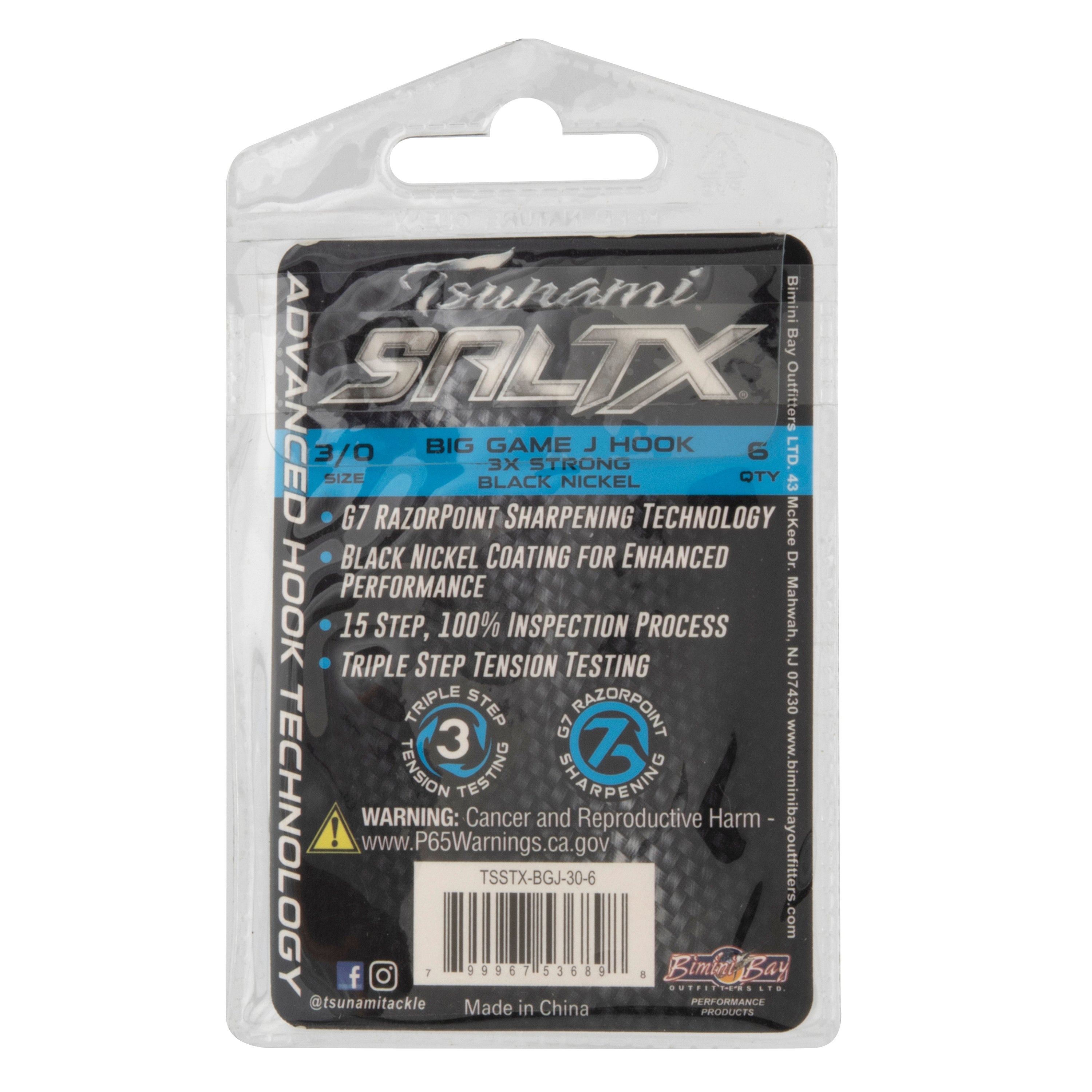 Tsunami SaltX 3X Big Game J Hook Guide Pack – Tsunami Fishing Tackle