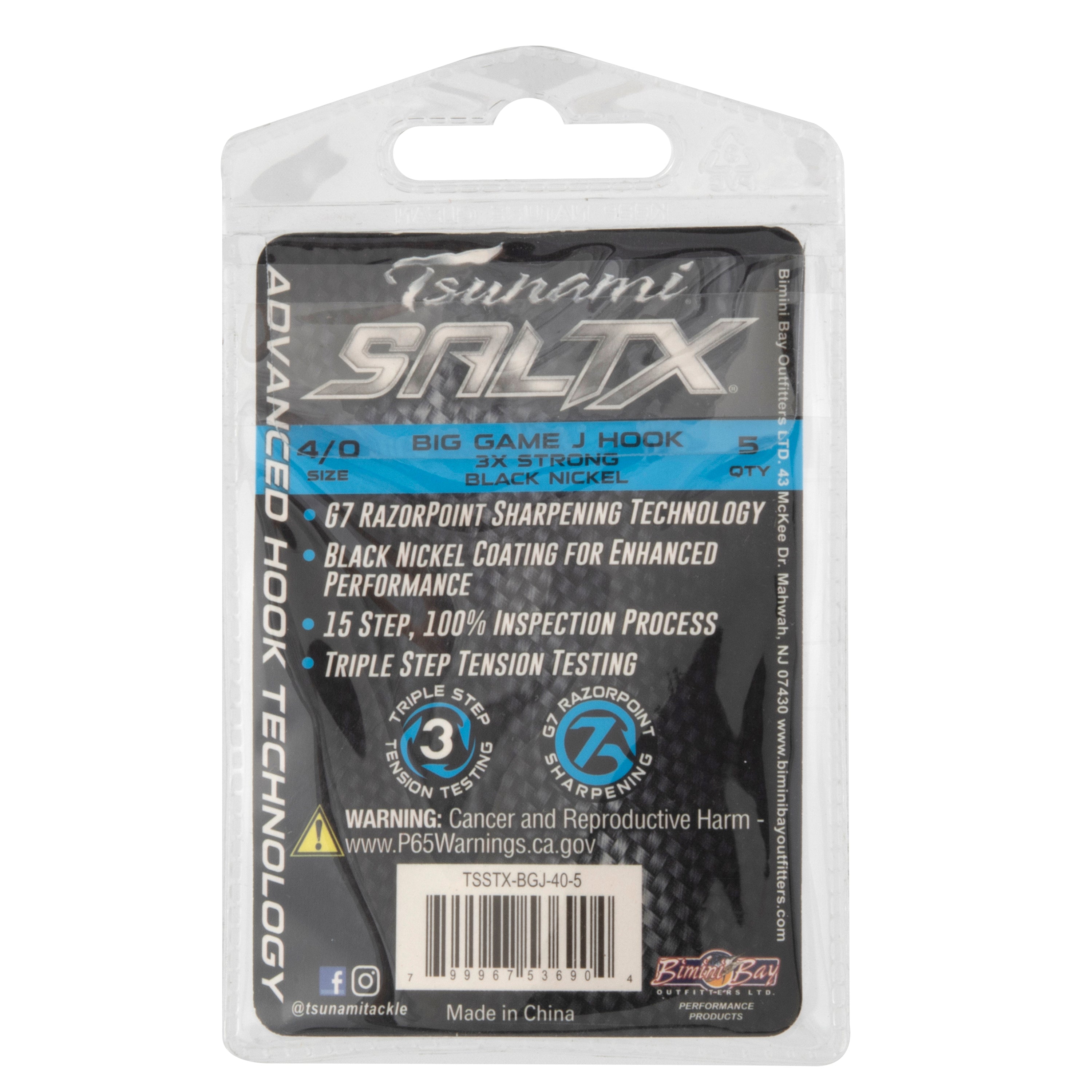 Tsunami SaltX 3X Big Game J Hook Guide Pack – Tsunami Fishing Tackle