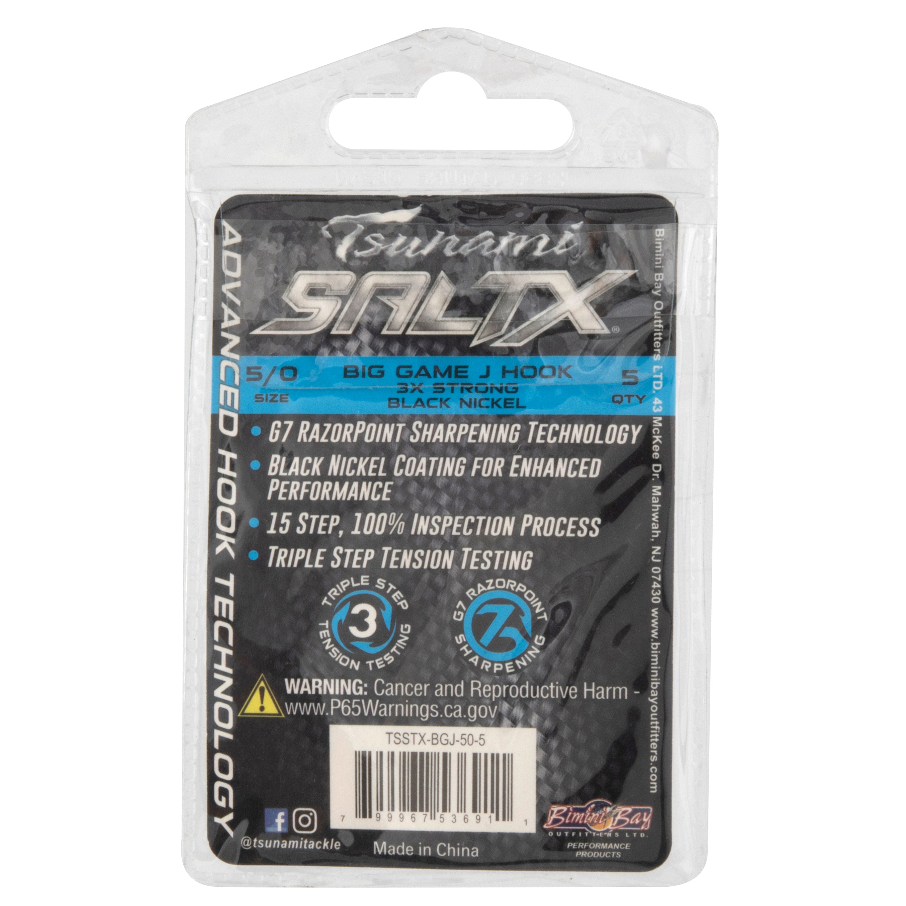 Tsunami SaltX 3X Big Game J Hook Guide Pack – Tsunami Fishing Tackle