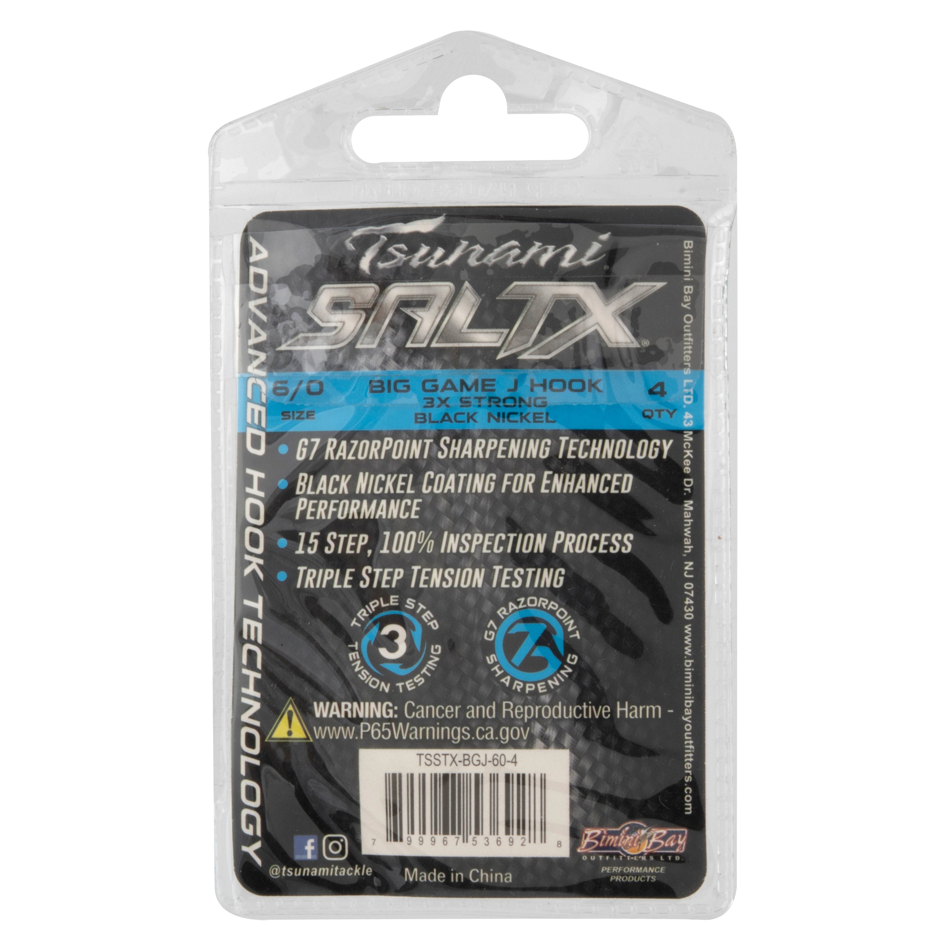Tsunami SaltX 3X Big Game J Hook Guide Pack – Tsunami Fishing Tackle