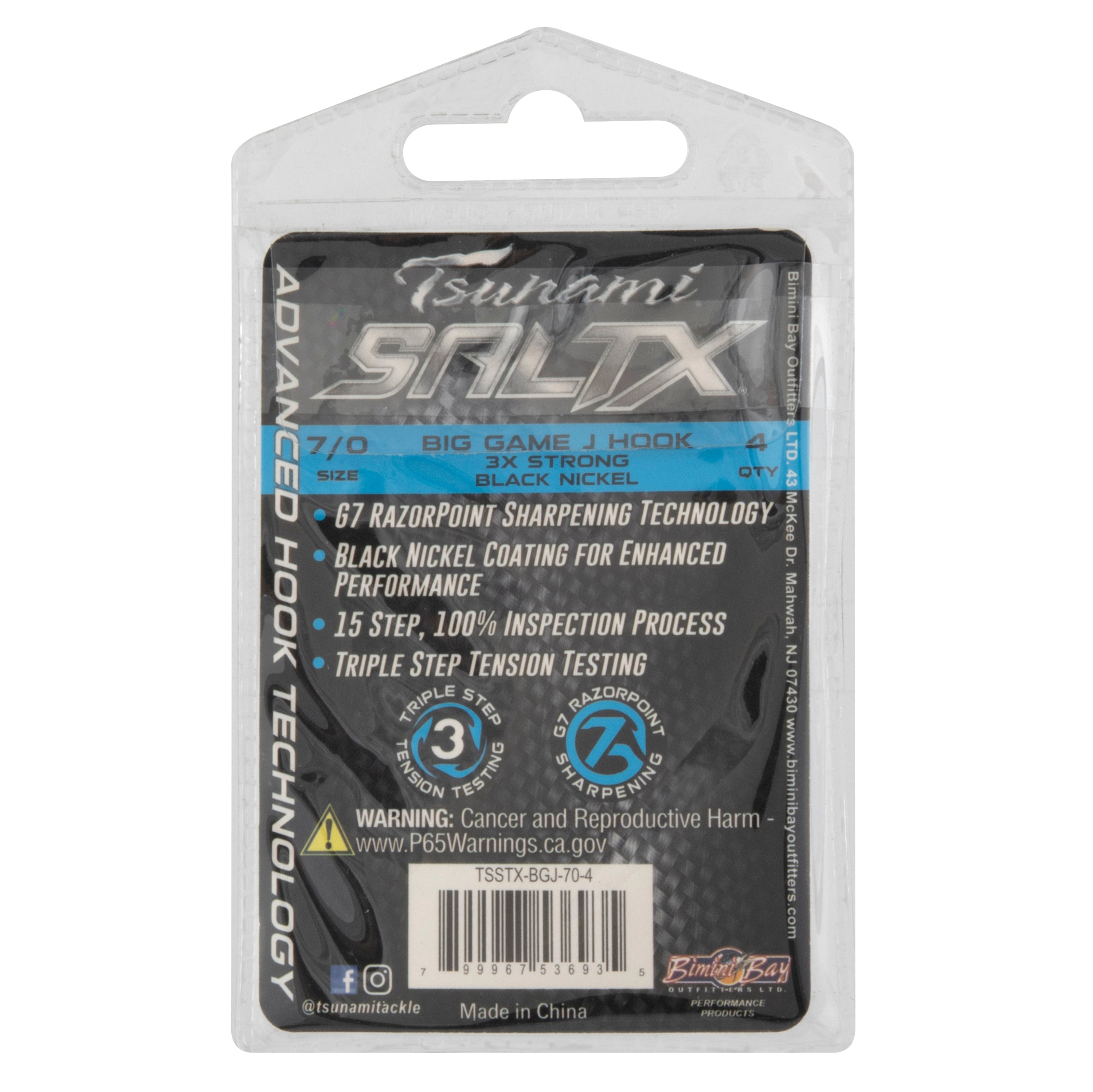 Tsunami SaltX 3X Big Game J Hook Guide Pack – Tsunami Fishing Tackle