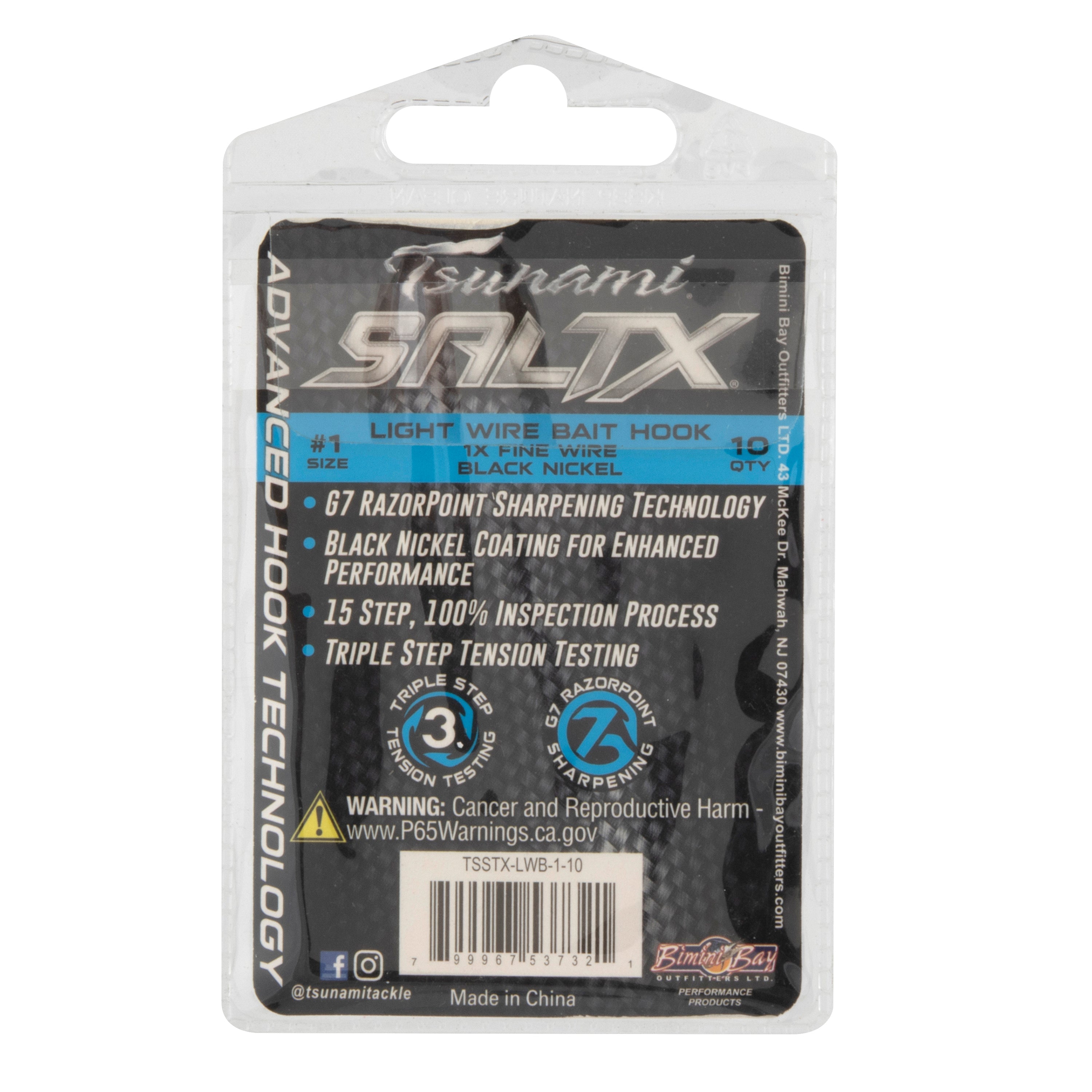 Tsunami SaltX 1X Fine Wire Bait Hooks – Tsunami Fishing Tackle