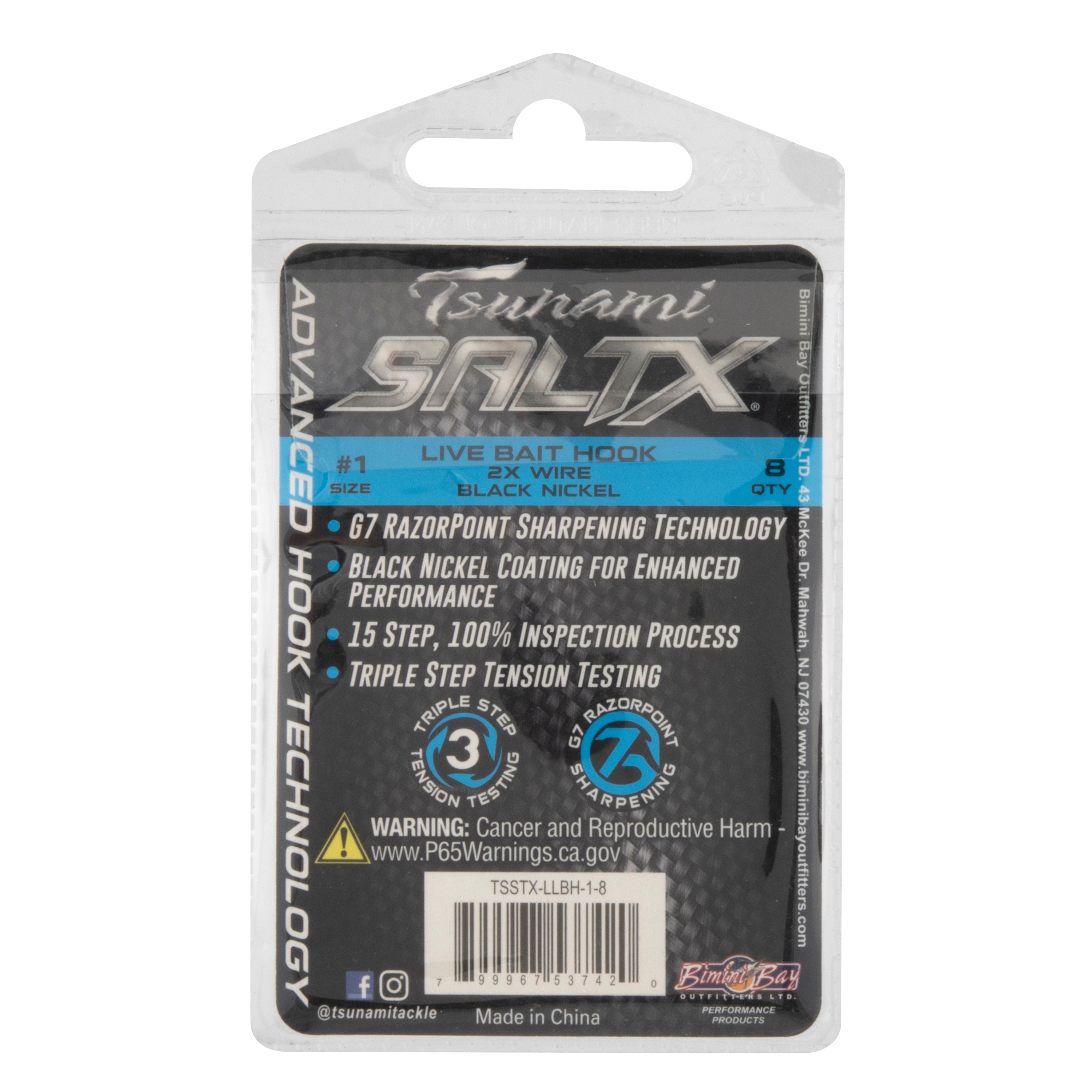 Tsunami SaltX 1X Live Bait Hooks – Tsunami Fishing Tackle