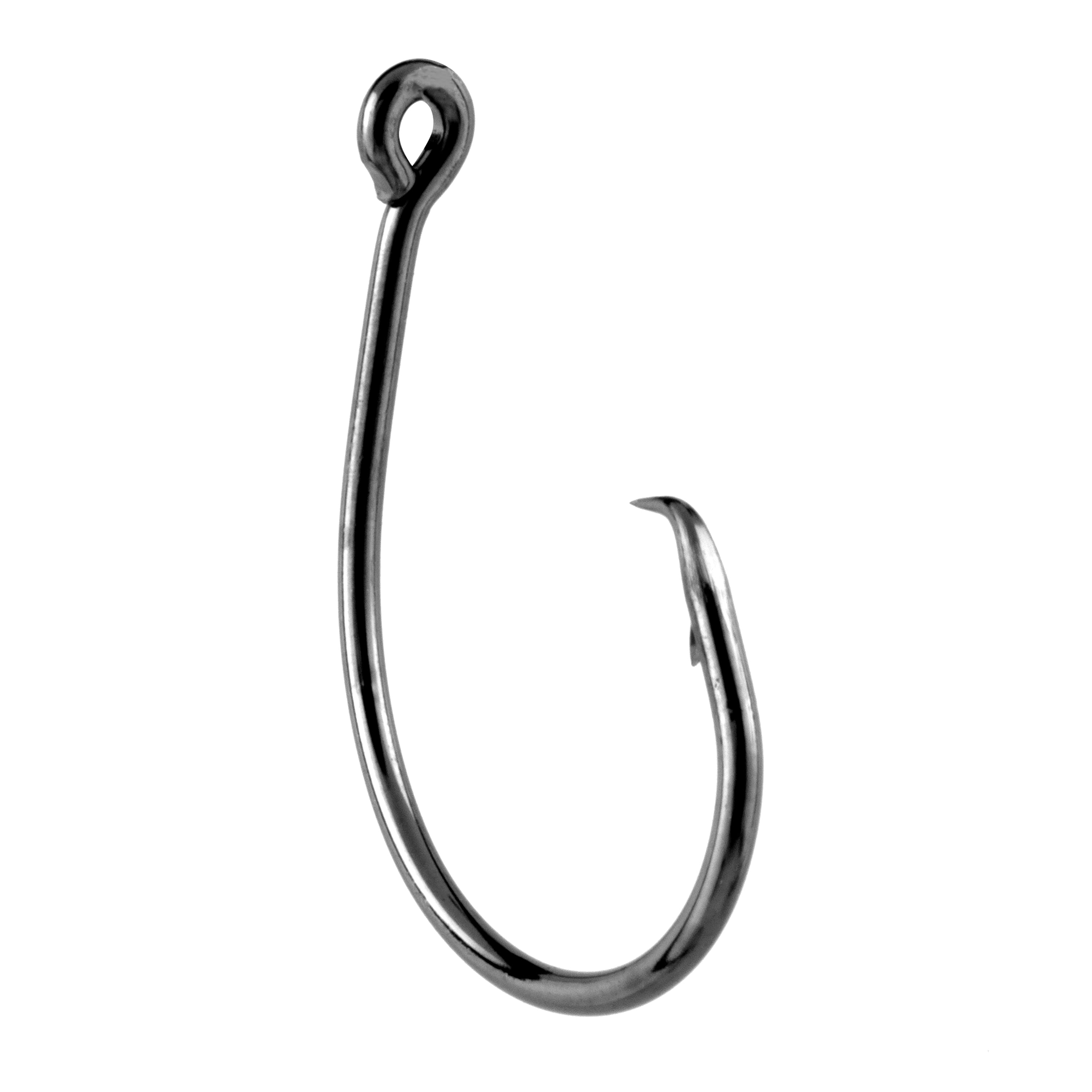 9KM Inline Circle Hooks High Carbon Steel 1X Strong Light Wire Freshwater  Hook