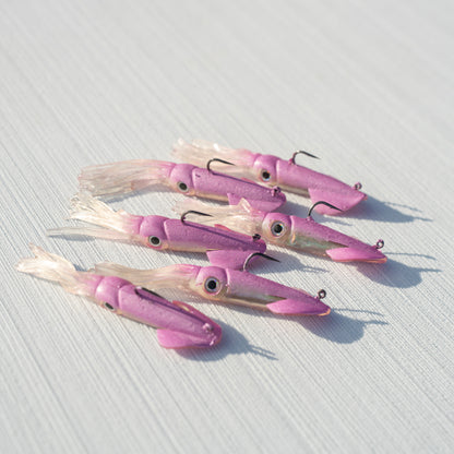Holographic Weighted Squid - 6 Pack